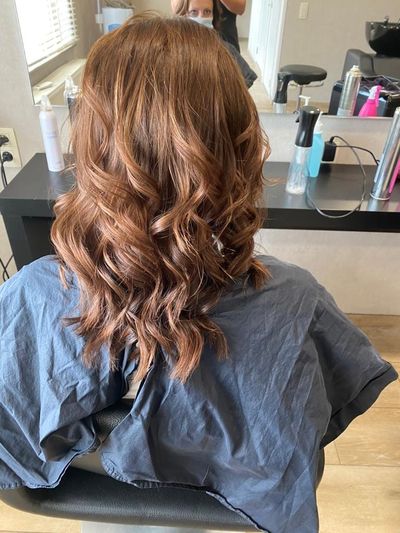 Warme krullen, lang haar